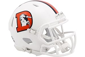 Riddell Denver Broncos NFL 2023 On Field Alternate Mini Speed Helmet (Snowcapped)