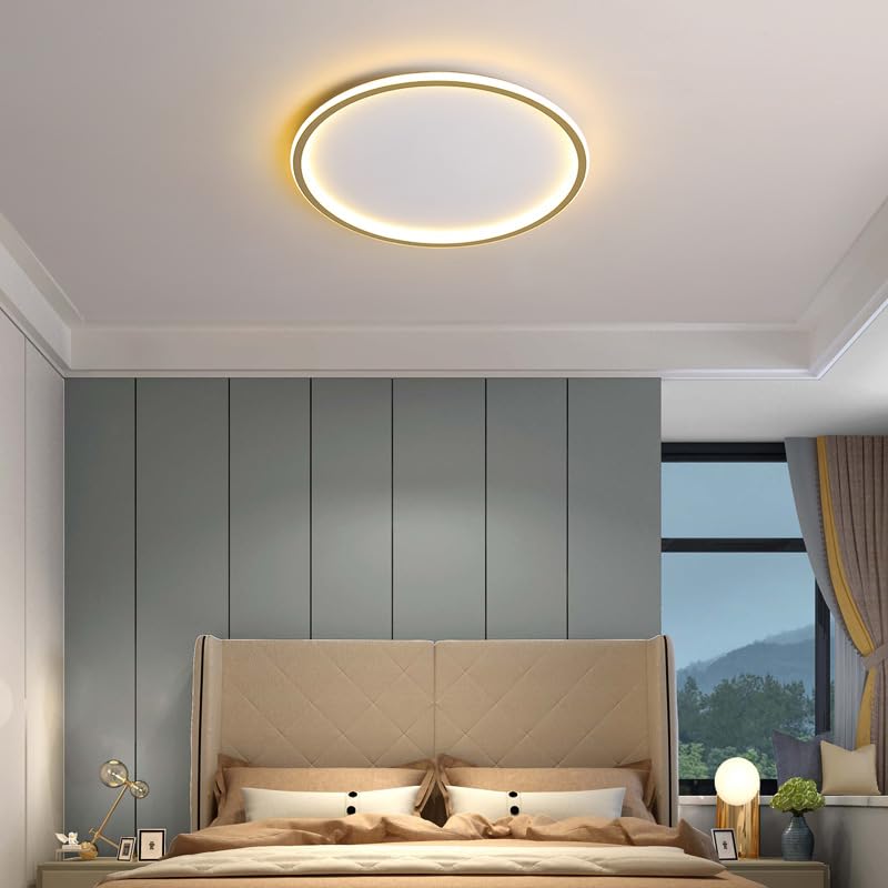 Image of LED Ceiling Light from Acrylic Flush Mount Lamp for Living Room, Bedroom, Kitchen & Office. Modes : Warm, Cool & Natural White (Galaxy 40 cm)