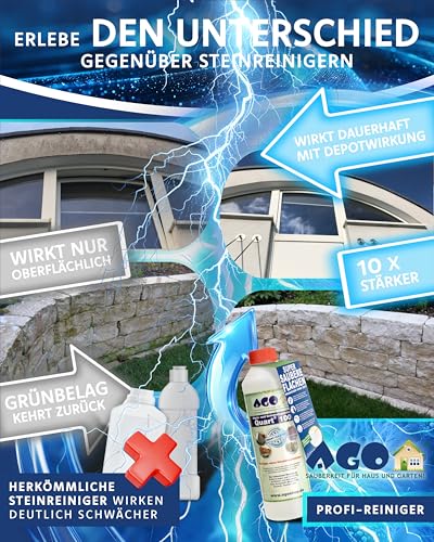 Moosentferner AGO Quart 100 für 500 ml Algen- und Grünbelagentfernung