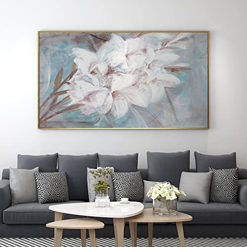 Tableau abstrait pour sublimer un mur vide avec style moderne rétro - 3