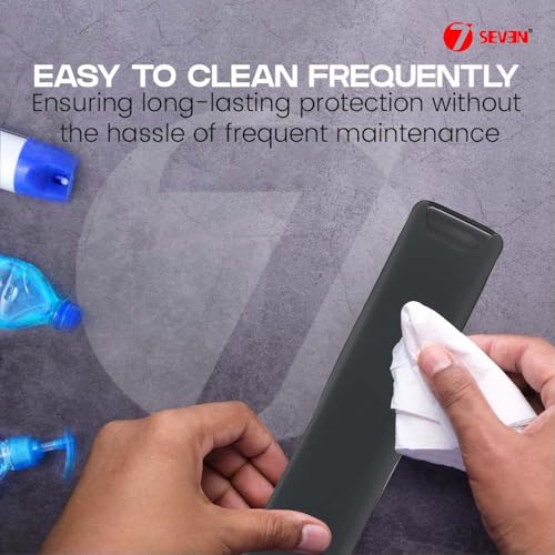 Image of 7SEVEN Compatible with Samsung Tv Remote Cover Suitable Model BN59-01XXXX Series Case to Protect Remote Control from Physical Damage, Ensure Smart Remote with 3 Hotkeys at Last Row Only Fit (Black)