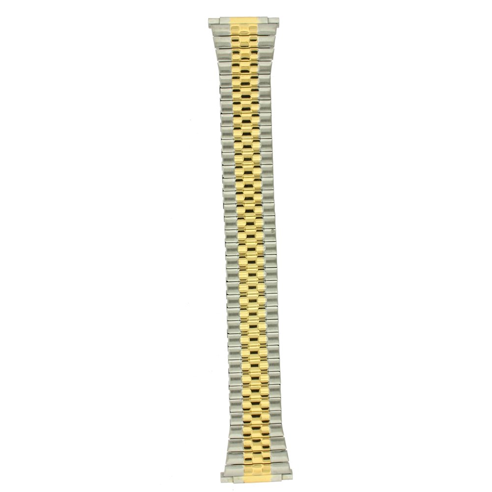 Tech Swiss 16mm-20mm Watch Band Expansion Metal Stretch Two-Tone