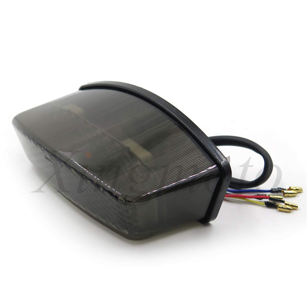 Xingmoto NBX- Motorcycle Smoke Led Tail Light Brake Light with Integrated Turn Signals Indicators for Compatible with 1994-2008 Ducati Monster 400/600 / 620/695 / 750/800 / 900/1000