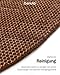 benuta Pure Wollteppich Rocco - Braun 150 cm Rund - Handgewebt - Im Style: Wolle, Uni, Boho, Hygge & Cozy, Minimalistisch - Pflegeleicht für Wohnzimmer Schlafzimmer