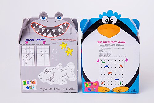 Craftis BBOX003 Kids Meal Deal Box-Penguin and Shark (100 x Each Design)