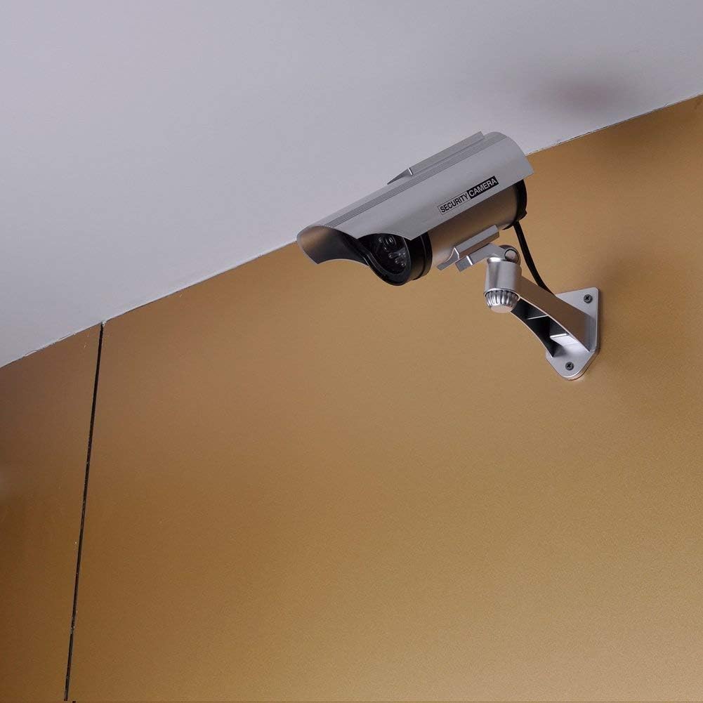Sales Outdoor Dummy Bullet CCTV Camera – Fake Surveillance Cam with Flashing LED Light – Realistic Look, Weatherproof Housing – Ideal Deterrent for Intruders (Pack of 1) — Amazon image 2