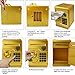 Totola Piggy Bank Electronic Mini ATM for Kids Baby Toy, Safe Coin Banks Money Saving Box Password Code Lock for Children,Boys Girls Best Gift (Gold)