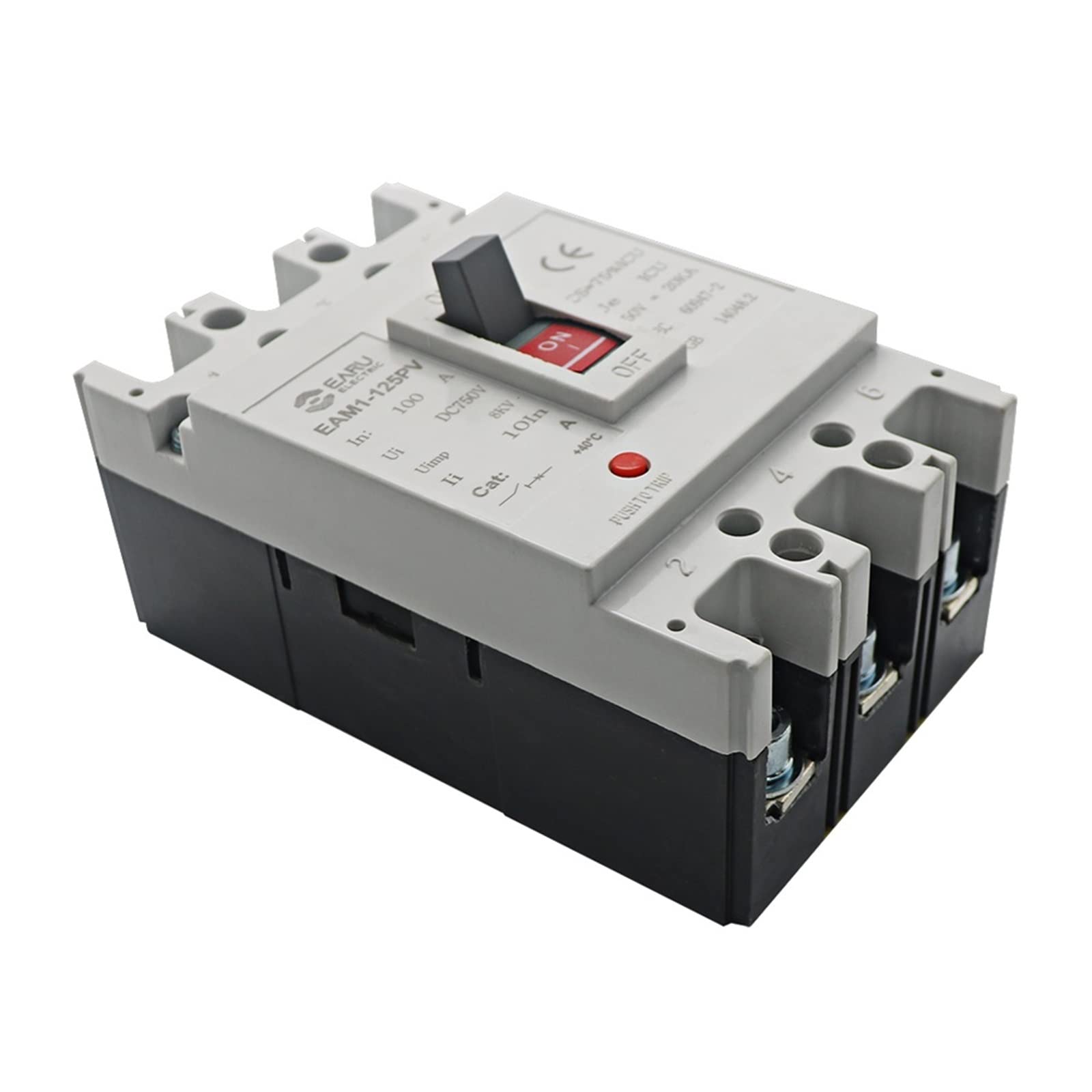 Disyuntor de caja moldeada 3P DC EAM1-125PV interruptores principales de alimentacion coche