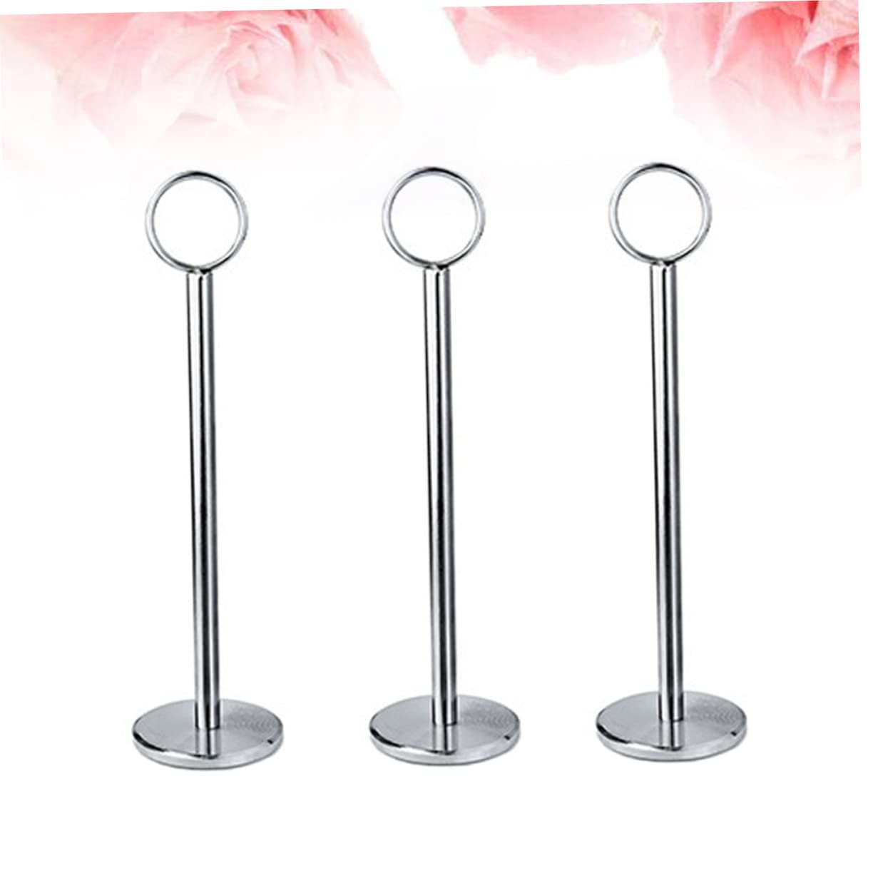 OSALADI 3Pcs Double Sided Memo Holder Stand Table Number Clip Creative Card Holder for Weddings Parties and Events Elegant Desktop Ornament Supplies