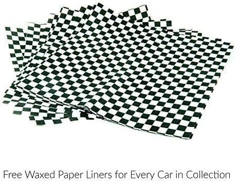 Miniatura 6 de Carmichael Family Novelty - Juego de 12 cajas de comida con papel encerado para autos clásicos de los años 50