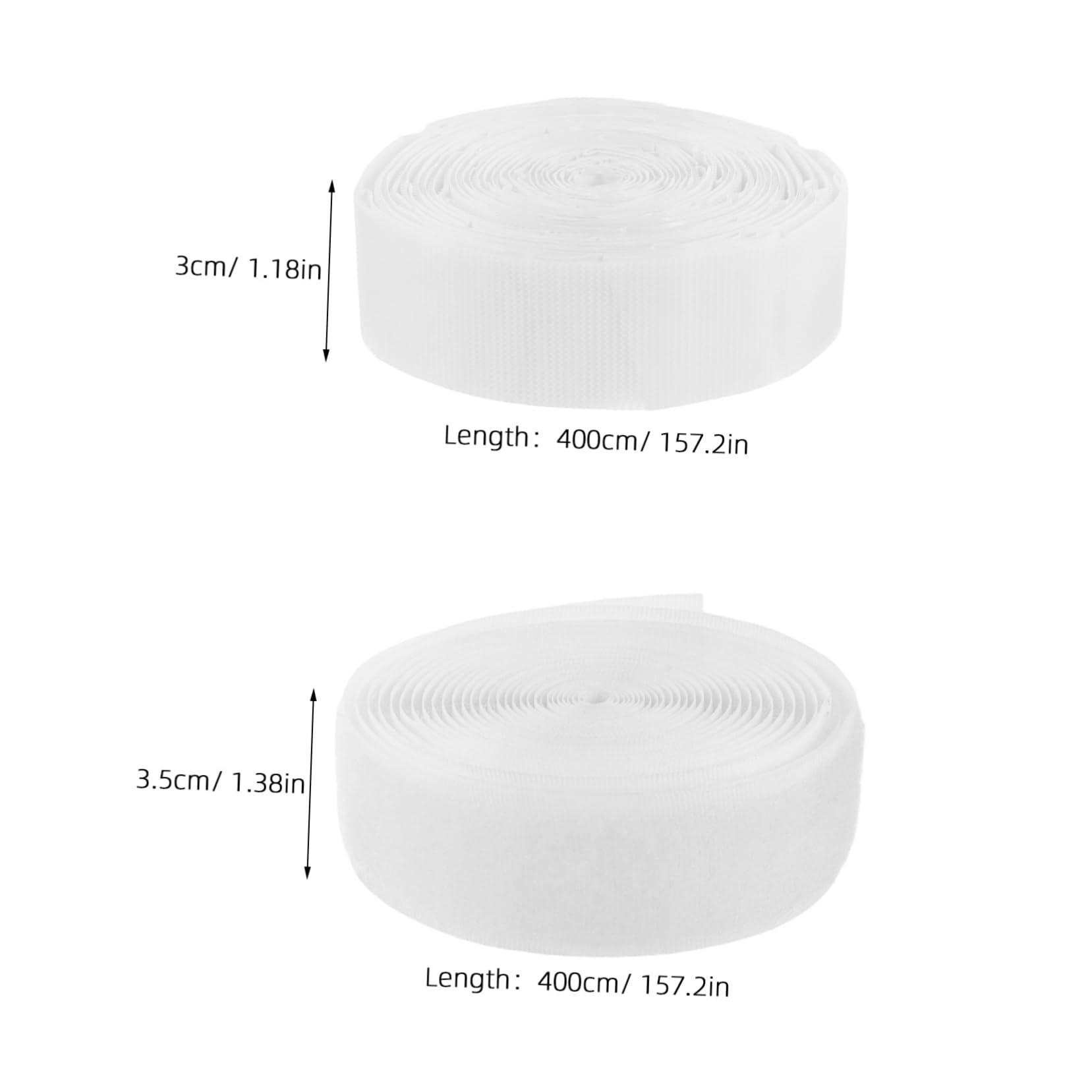 SOLUSTRE Hook and Loop Strips Adhesive 1 Roll for Strong Grip Curtain Mounting Suitable for Office School Home