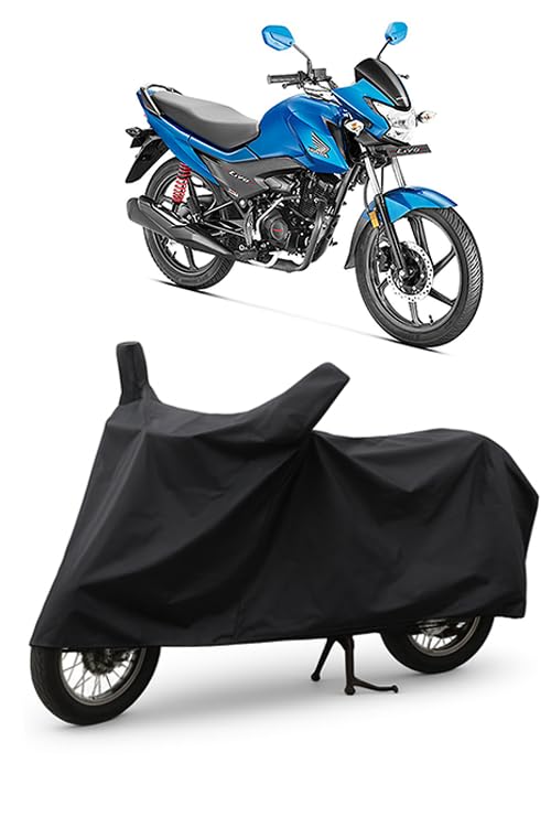Image of Daxo Waterproof Bike Cover for Honda Livo | All Weather Protection from Rain, Dust, UV Rays & Scratches with Mirror Pockets & Buckle Belt | Livo Bike Cover
