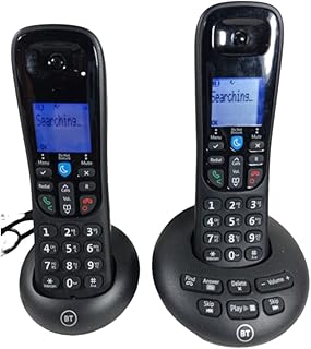 BT 3570 Cordless Landline House Phone with Nuisance Call Blocker, Digital Answer Machine, Twin Handset Pack