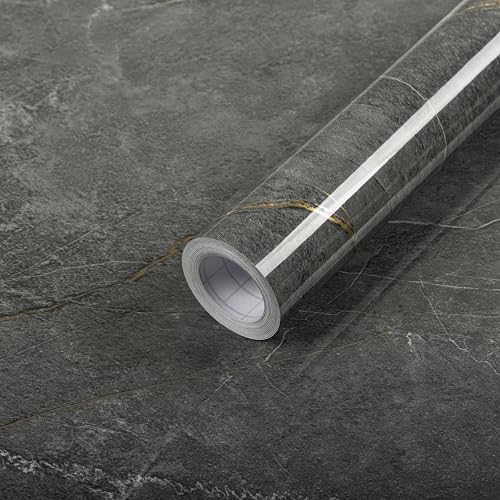 Hode Klebefolie Möbel Grau Marmor Folie Küche, 60cmx3m Möbelfolie Selbstklebend, Fensterbank Folie für Küchenschränke Arbeitsplatte Küche Hode Klebefolie Möbel Grau Marmor Folie Küche, 60cmx3m Möbelfolie Selbstklebend, Fensterbank Folie für Küchenschränke Arbeitsplatte Küche
