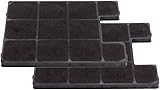 AllSpares Aktivkohlefilter (x2) für Dunstabzugshauben geeignet für Amica KF 17147, Domatix KCC 703 & Teka FW-K 225 (228x202x14mm)