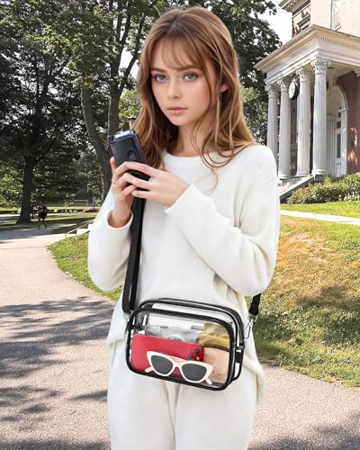 Clear Bag for Stadium Events, Clear Purse with Removeble Strap, Stadium Bag for Sporting Work Festival and Concert2