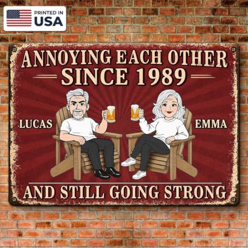 Pawfect House Gifts Annoying Each Other Since Sign Custom Metal Signs Anniversary Birthday Gifts For Husband Wife Anniversary Sign Gifts For Couples 2026 Personalized Signs For Home Decor
