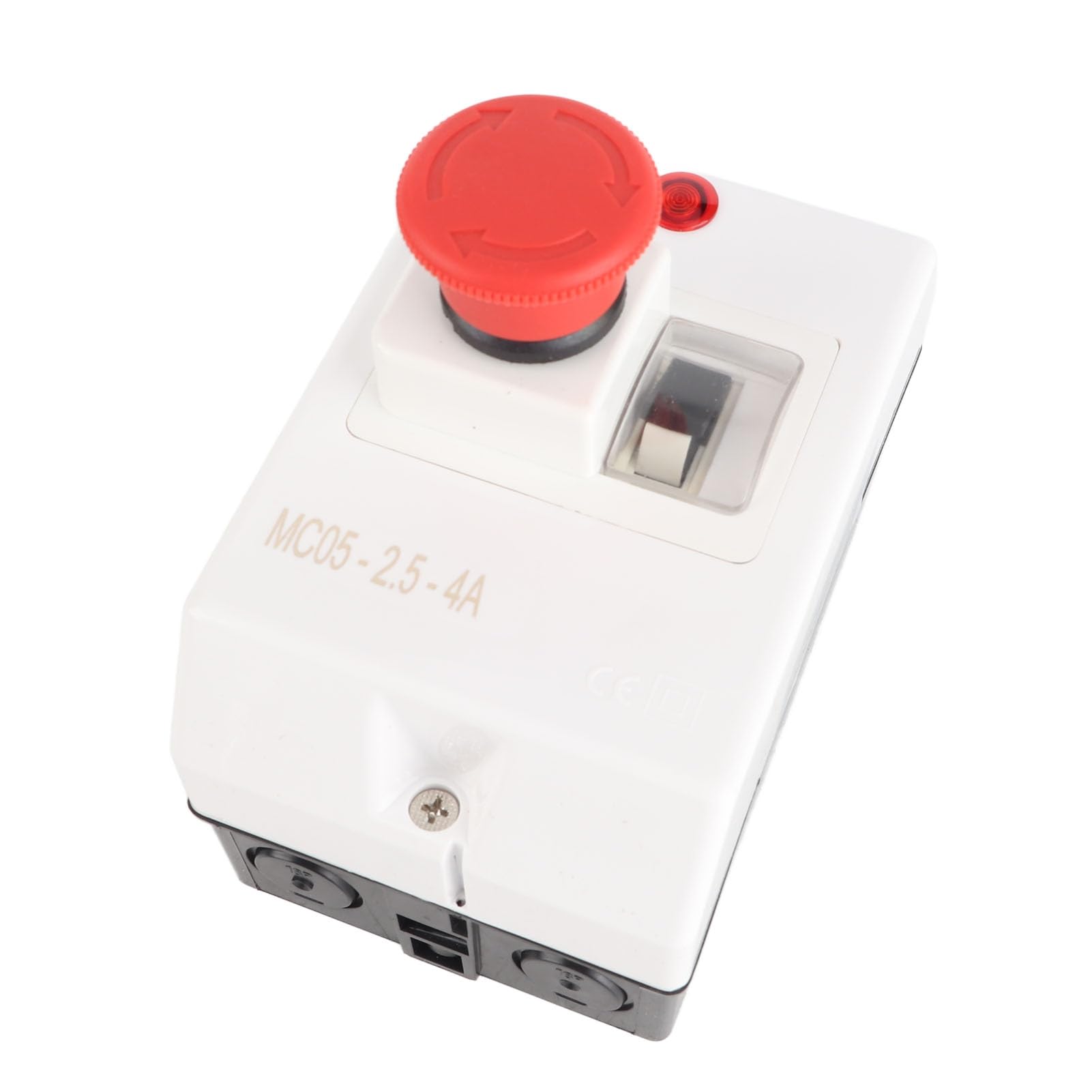 Not-Aus- und Signallampe – Motorschutzschalter mit Strombereich von 2,5 bis 4 A – kompatibel mit 230 V, 240 V, 400 V, 415 V, 500 V, 690 V Industriemotoren – wasserdicht nach IP55.