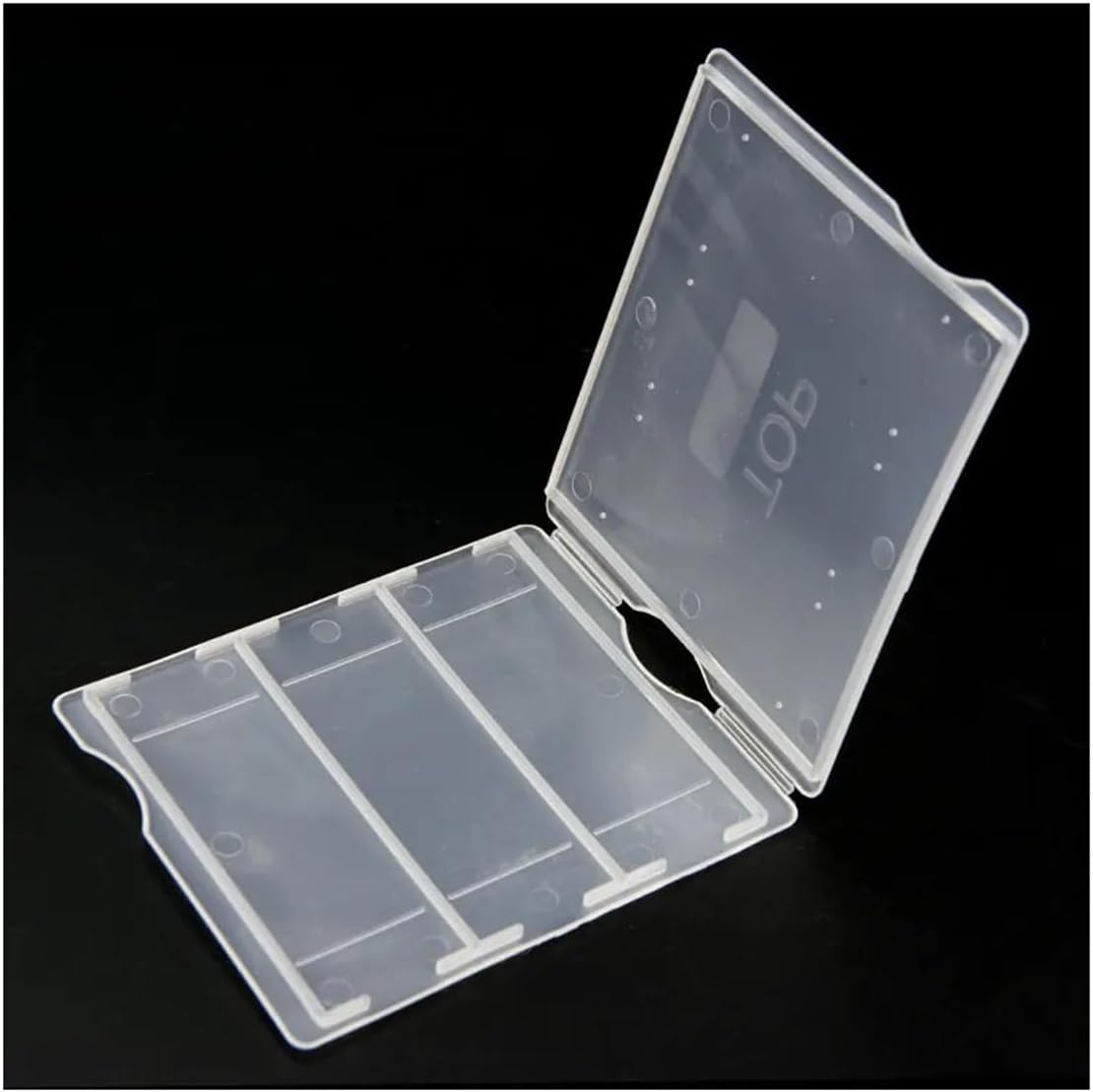 Lab Microscope Accessories 10PCS Portable Lab Slides Storage Box Holder Plastic Microscope Storeage Boxes(3)