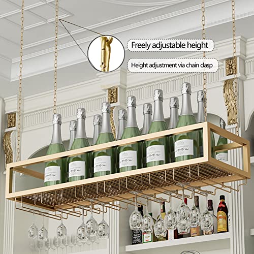 Étagère de rangement dorée haut de gamme pour bouteilles et verres - 4