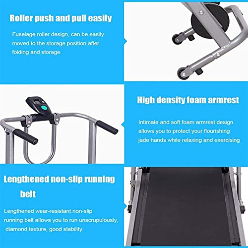 Caminadora mecánica plegable multifuncional para fitness miniatura 4