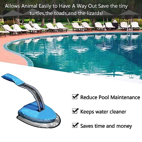 Oriental eLife Pool Ausstiegshilfe für Tiere, Tiersparende Fluchtrampe für Pool, Schwimmende Rampe Rettungen, Tierrampe Kleintier Swimming Fluchtrampe Sicherheit Tierrettungs Critter Escape Ramp, Blau