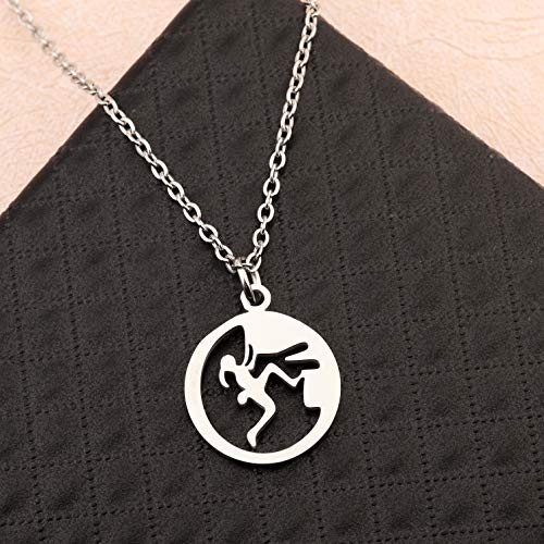 FUSTMW Climber Necklace Gift Climbing Necklace for Girls Climbing Lovers Gifts Climbing Pendant Jewelry4