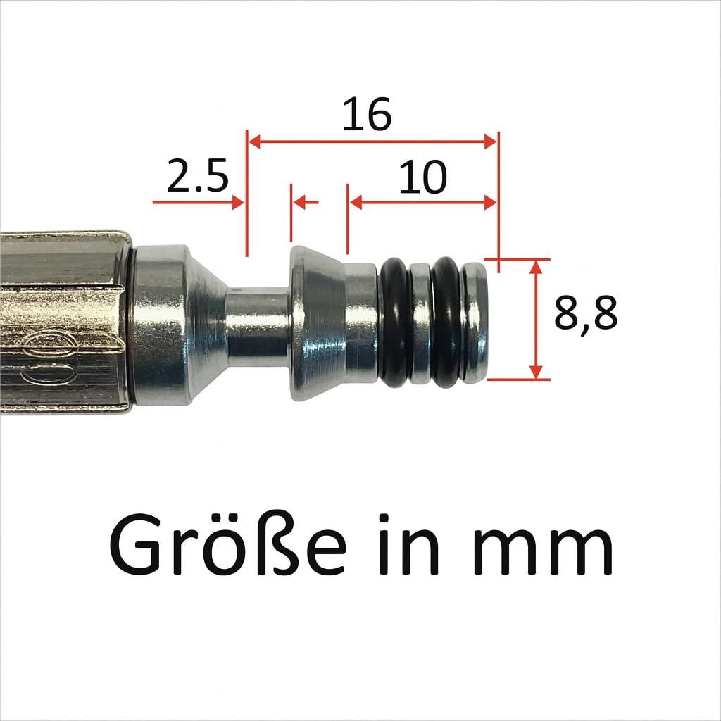 M&M Smartek Tuyau de nettoyeur haute pression M22 x 1,5 mm avec mamelon de 15 mm, 160 bar – Raccord manuel facile, protection anti-torsion, pour Parkside et plus (3 m)