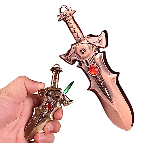 DKLIMA Cool Stuff Dragons Swords Metal Custom Lighter, Uniqu