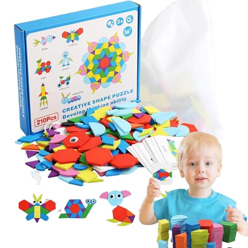 Blocs de motifs Tangram et puzzles de formes pour projets éducatifs