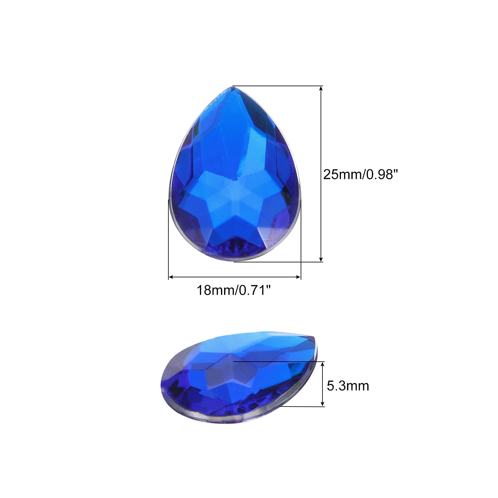 Strass Acrylique Plat QUARKZMAN 10 Pièces De Gemmes Ovales En Acrylique 30x40 Mm à Dos Plat, Strass Artificiels Pour L'Artisanat DIY, Perles, Mariage, Peinture Sur Visage, Fabrication De Bijoux - Bleu Gemme Strass Acrylique Plat QUARKZMAN 10 Pièces De Gemmes Ovales En Acrylique 30x40 Mm à Dos Plat, Strass Artificiels Pour L'Artisanat DIY, Perles, Mariage, Peinture Sur Visage, Fabrication De Bijoux - Bleu Gemme