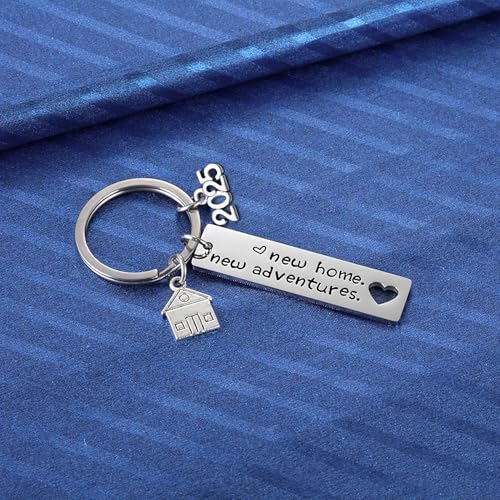 New Home Keychain 2025 Housewarming Gift for New Homeowner House Keyring Moving in Key Chain New Home Owners Jewelry from Real Estate Agent2