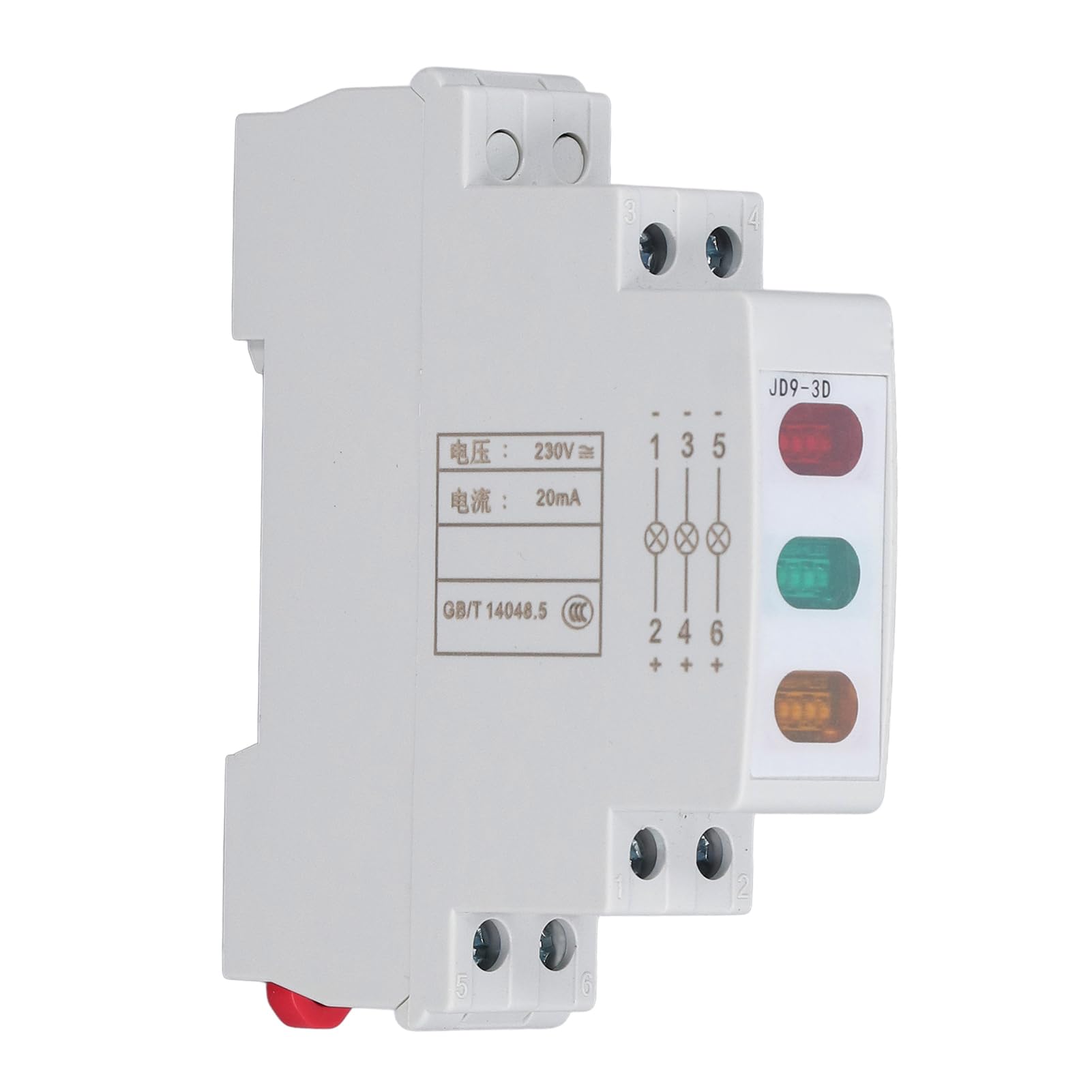 Lampada Spia LED 230V Rosso Giallo Verde per Guida DIN Segnalazione Stato Circuiti Elettrici Quadri Industriali e Automazione