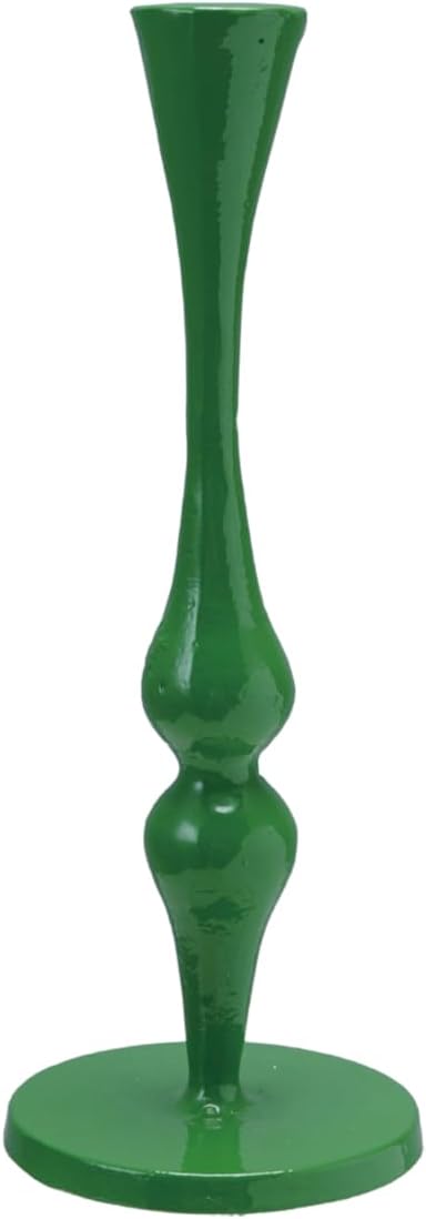 Creative Co-Op Cast Metal Taper Holder, Green
