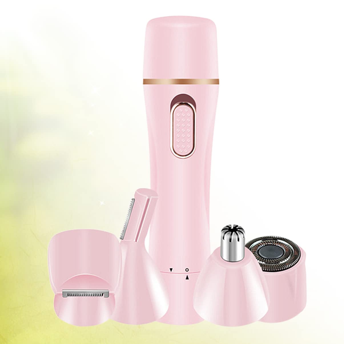 Healeved Depiladora Eléctrica Carga Usb para Mujer Multifunción No Pellizca el Vello Material Abs Adecuado para Uso Corporal y Facial