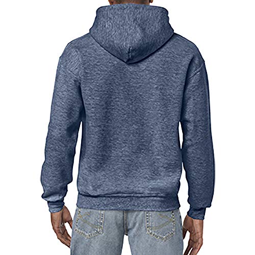 Image of Heavy Blend 8 oz. 50 /50 Hood (G185) Ht SPRT Drk Navy, M
