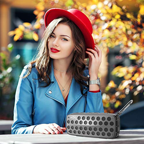 Image of ADL Music Thunder A5 Bluetooth Speaker with FM Radio /TF Card /USB Drive /AUX Input /Built-in Mic (Gun Metal)