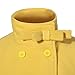 Richie House Girl's Doublebreasted Jacket with Little Stand Collar ,Yellow,9/10