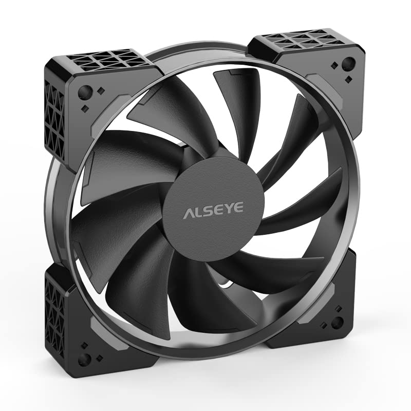 ALSEYEN12 120mm Black Computer Case Fan Single Pack