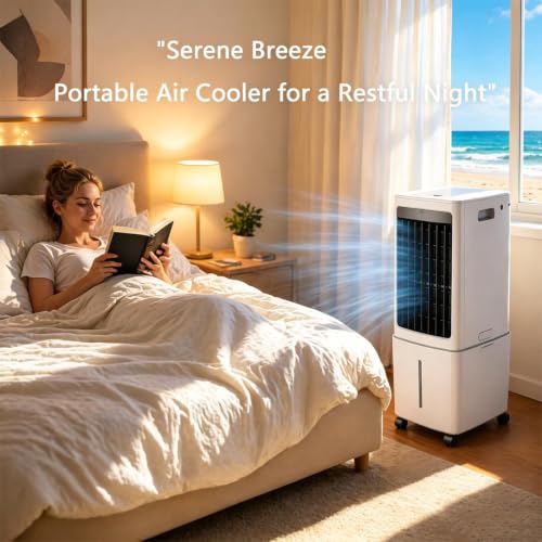 Enfriador de aire evaporativo de 12 litros climatizador portátil para interiores 4