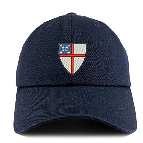 Trendy Apparel Shop Episcopal Shield Solid Adjustable Unstructured Dad Hat miniatura 1