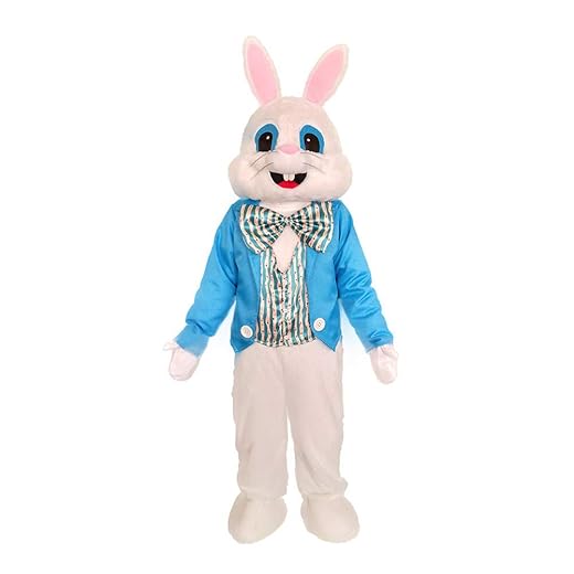 New Easter Bunny Costume Rabbit Halloween Mascot Costume Adult