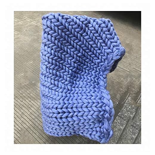 Merino ull garn arm stickad kasta superstor handvävd filt superstor klobiga stickad filt filt överkast överkast för husdjur säng stol soffa, 100 x 120 cm