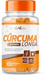 Curcuma Extrato Curcumina 100% Pura - 100 cápsulas 500mg (95% Curcuminoides) Premium