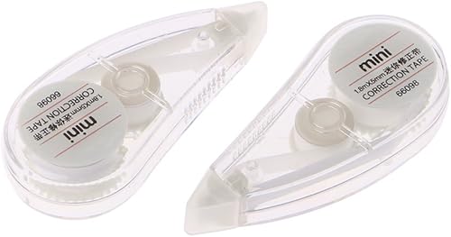 Cinta de corrección linda, mini rodillo blanco borrador, papelería de oficina escolar, 2 uds