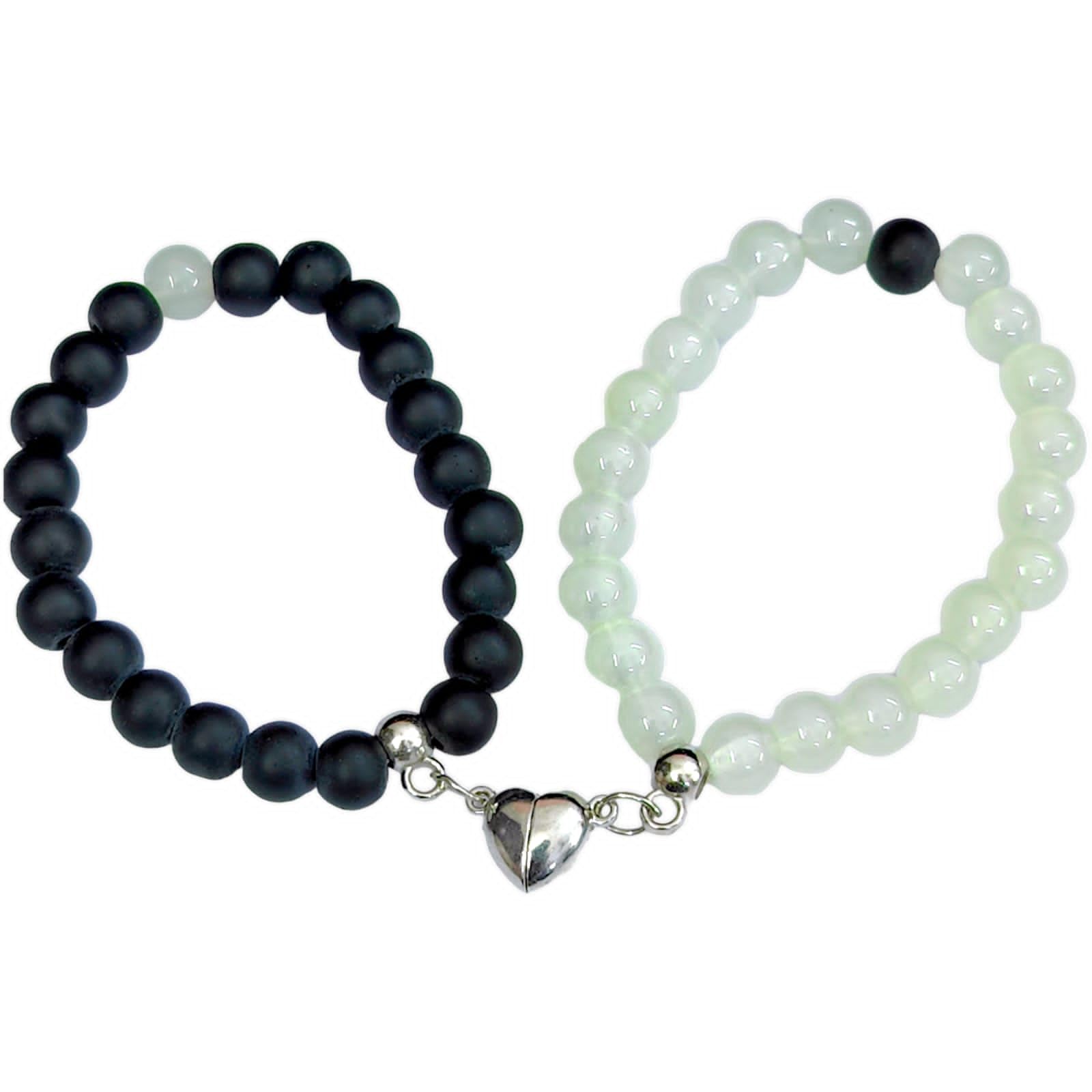 AMANVANI Friendship Bracelet Best Friend Pearl Silver Heart Shaped Charm Tassel Bracelet for Girls Friendship Bracelets, Stylish Friendship Bracelet Couple Bracelets for Girls Boys (1set) (B0D9YC8SLP) Amazon Price History, Amazon Price Tracker