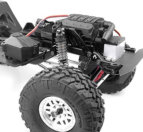 KYX Racing Aluminum Front Shock Towers Suspension Bracket Shock Absorber Bracket for 1/10 RC Crawler Car Axial SCX10 III AXI03007 SCX10.3 (Black)