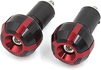 Vista 5 de uxcell 2 unids aleación de aluminio deslizante mango barra mano agarre extremo tapa para motocicleta