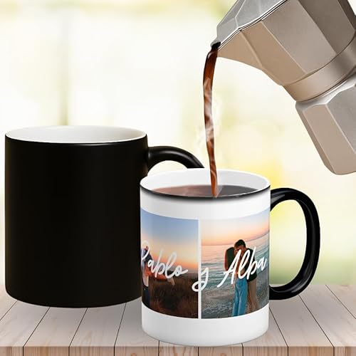 Cristal Plaque Taza Mágica Personalizada Parejas | Fotos y Nombres | Acabado Premium y Asa Ergonómica | Regalo San Valentín, Cumpleaños y Aniversario | Taza Original y Mágica Cristal Plaque Taza Mágica Personalizada Parejas | Fotos y Nombres | Acabado Premium y Asa Ergonómica | Regalo San Valentín, Cumpleaños y Aniversario | Taza Original y Mágica