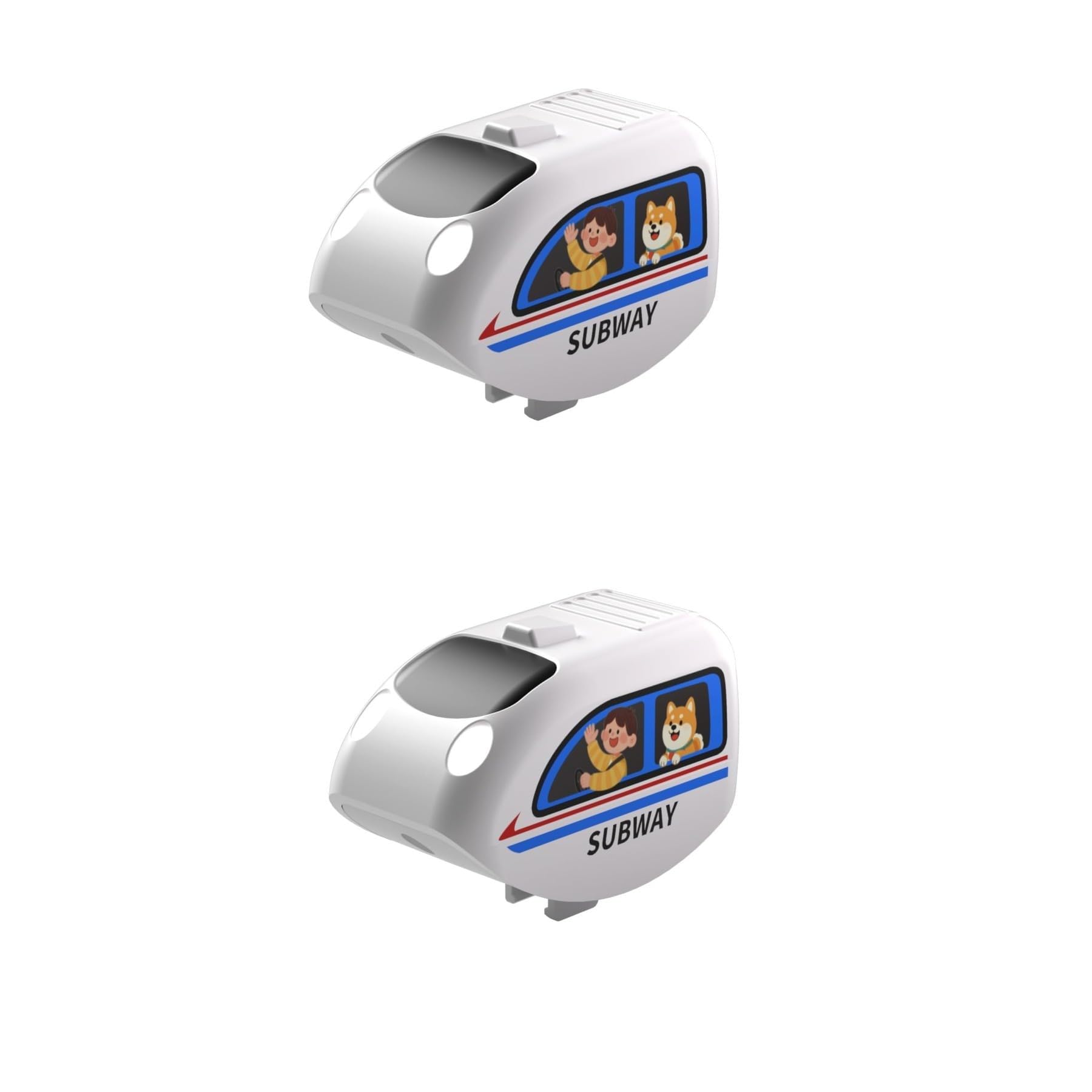 Kids Train Accessory Replacement Vehicles for 3D Cube Track Race Track, 2 Pack